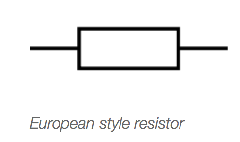European style resistor